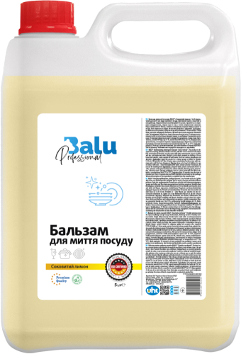 Бальзам для миття посуду BALU® "Соковитий лимон", кан. 5 л